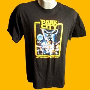 Medium Men's T-shirt Park City Utah Star Wars Parody The Duck Company Black